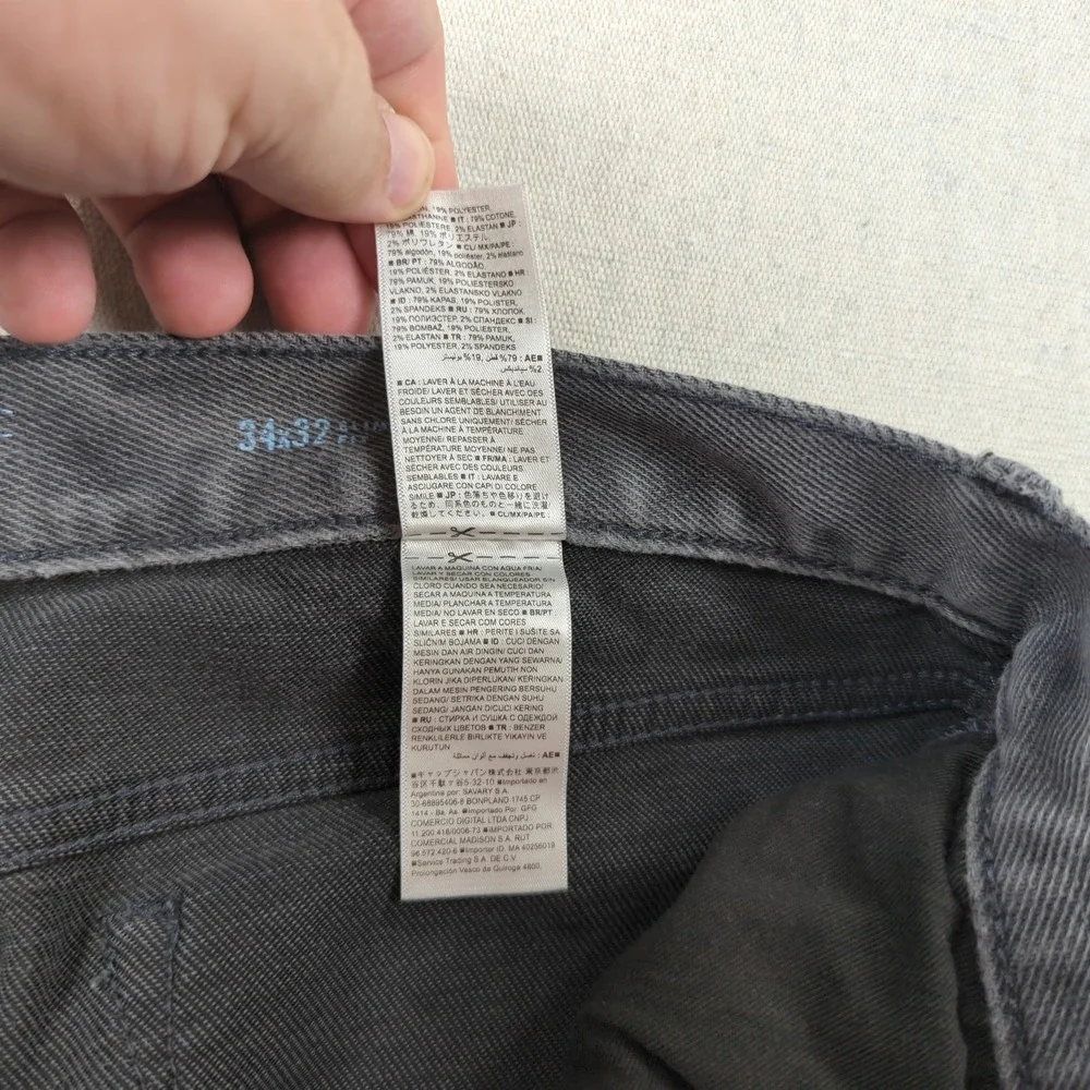 Banana Republic Jeans Mens 34x32 Black Traveler Slim Fit Casual